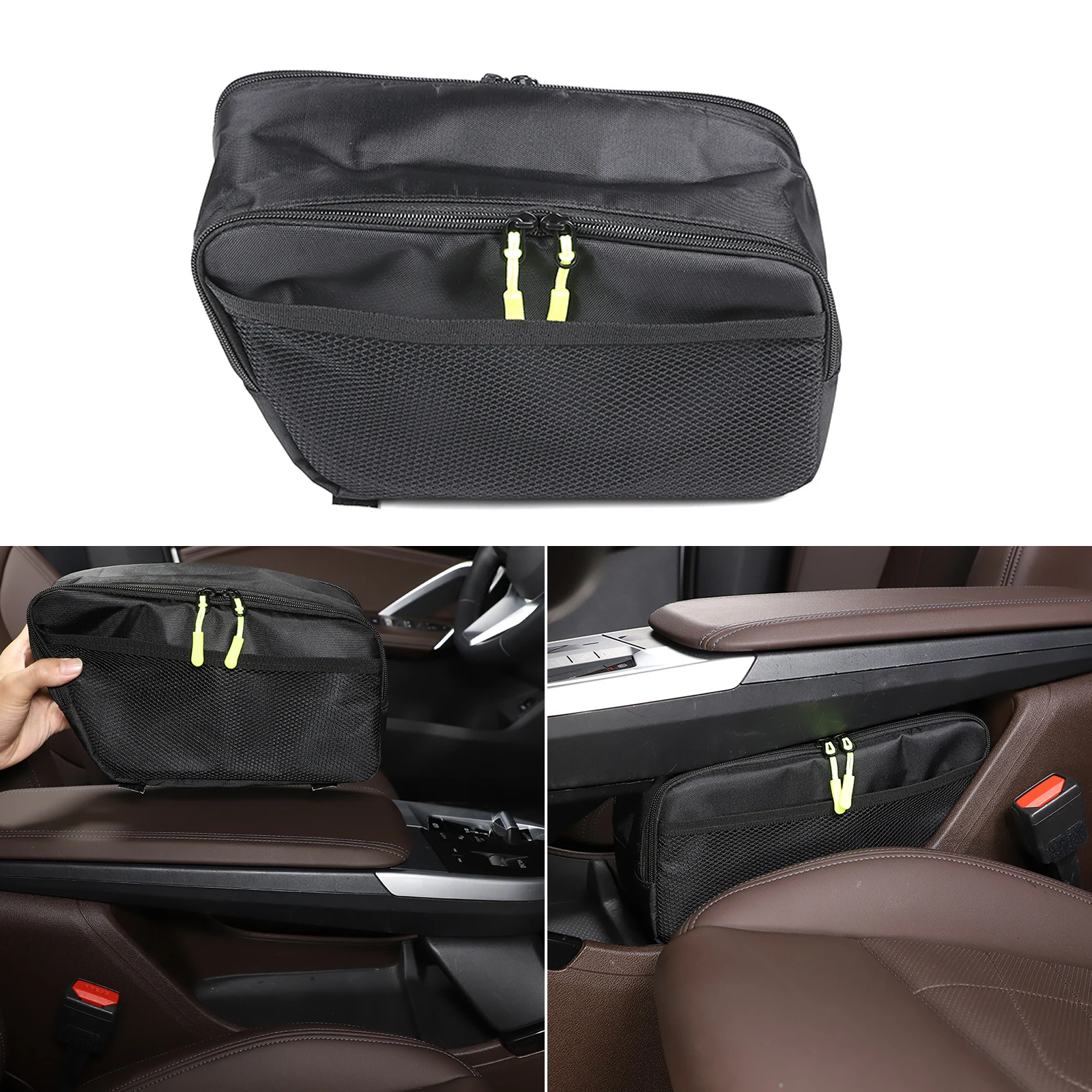 

For BMW X1 U11 2023-2024 Oxford Cloth Car Central Control Armrest Box Lower Storage Bag Car Organizer Accessories