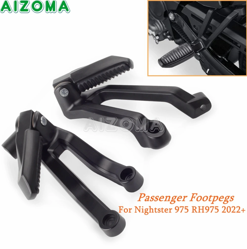 

Rear Passenger Footpegs Foot Pegs Mount Supports Pedal Footrest Kit For Harley Nightster 975 RH975 Motorcycle Accessories 2022+