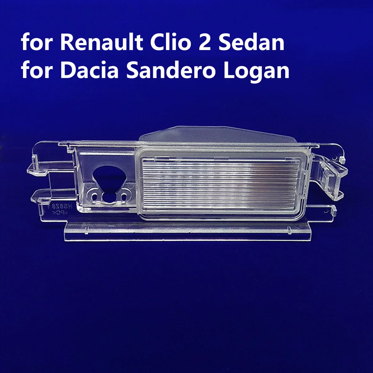 Caixa de luz da placa de licença do carro suporte da câmera visão traseira para renault clio 2 sedan para dacia sandero stepway logan