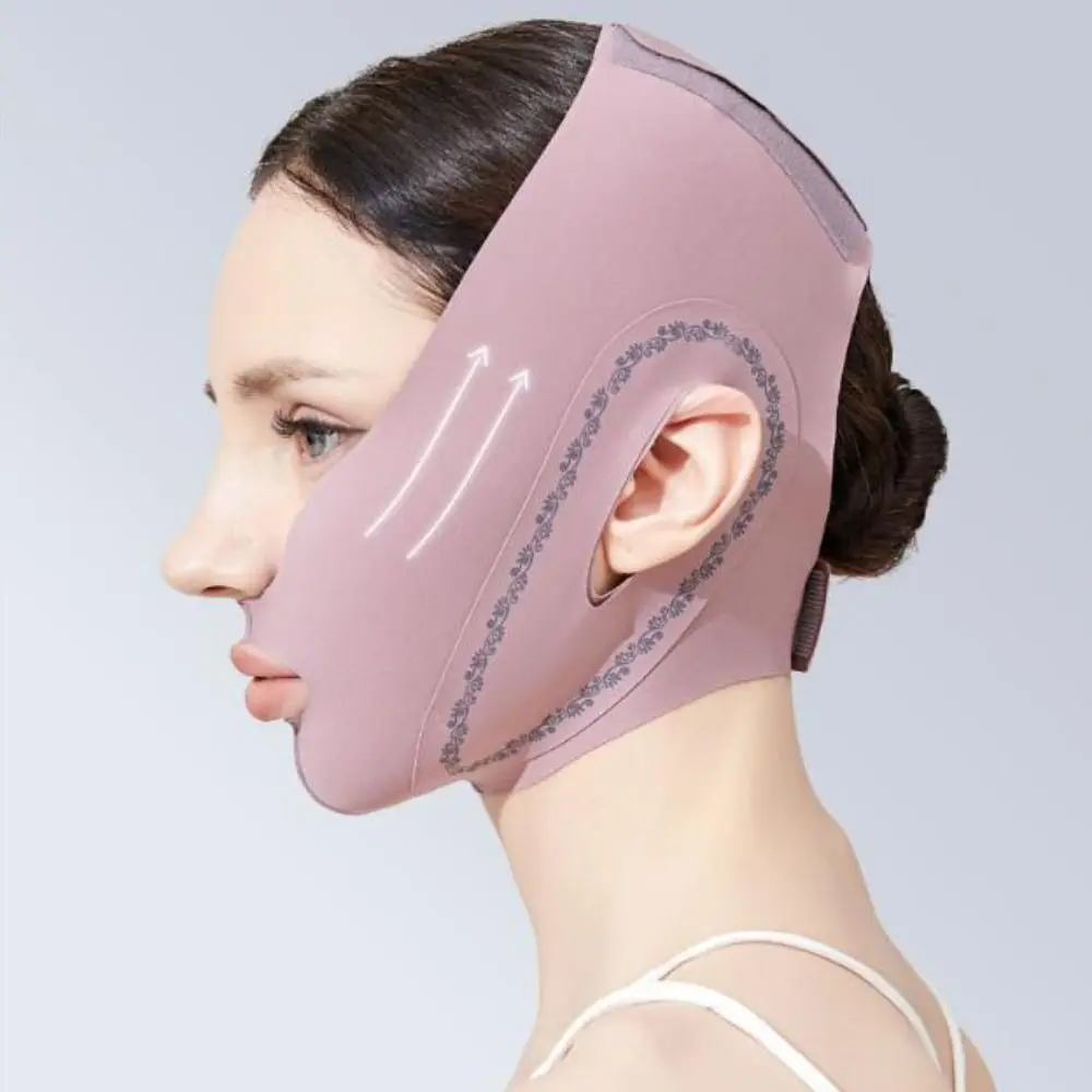 Venda Facial Ajustable Portátil para Adelgazar el Rostro, Moldeador Facial en V Mejorado, Cinturón Elevador Antiarrugas, Máscara de Dormir para Mentón y Mejillas