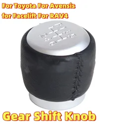 car Manual Gear Shift Knob For Toyota For Avensis T25 T250 for Facelift 2006-2009 For RAV4 2005-2012 6 Speed manual shift knob