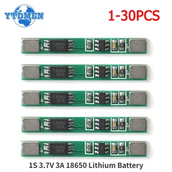 1-30pcs 1S 3.7V 3A 18650 Lithium Battery Overcharge Overdischarge Overcurrent Short Circuit Charging Protection Board Module BMS