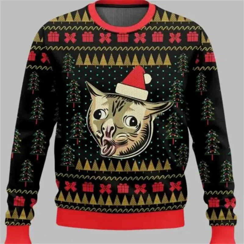 Suéter de Natal Feio com Estam - Women'S Fashion Sweatshirts avaliação e preço