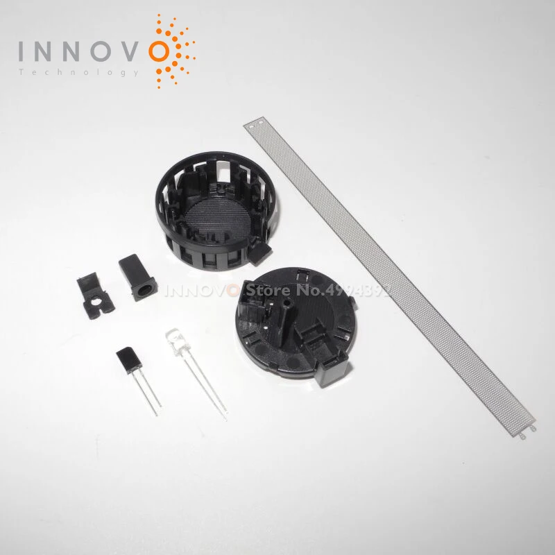 1PCS/LOT LS-510-4 mini smoke chamber smoke alarm black with LED and sensor chip