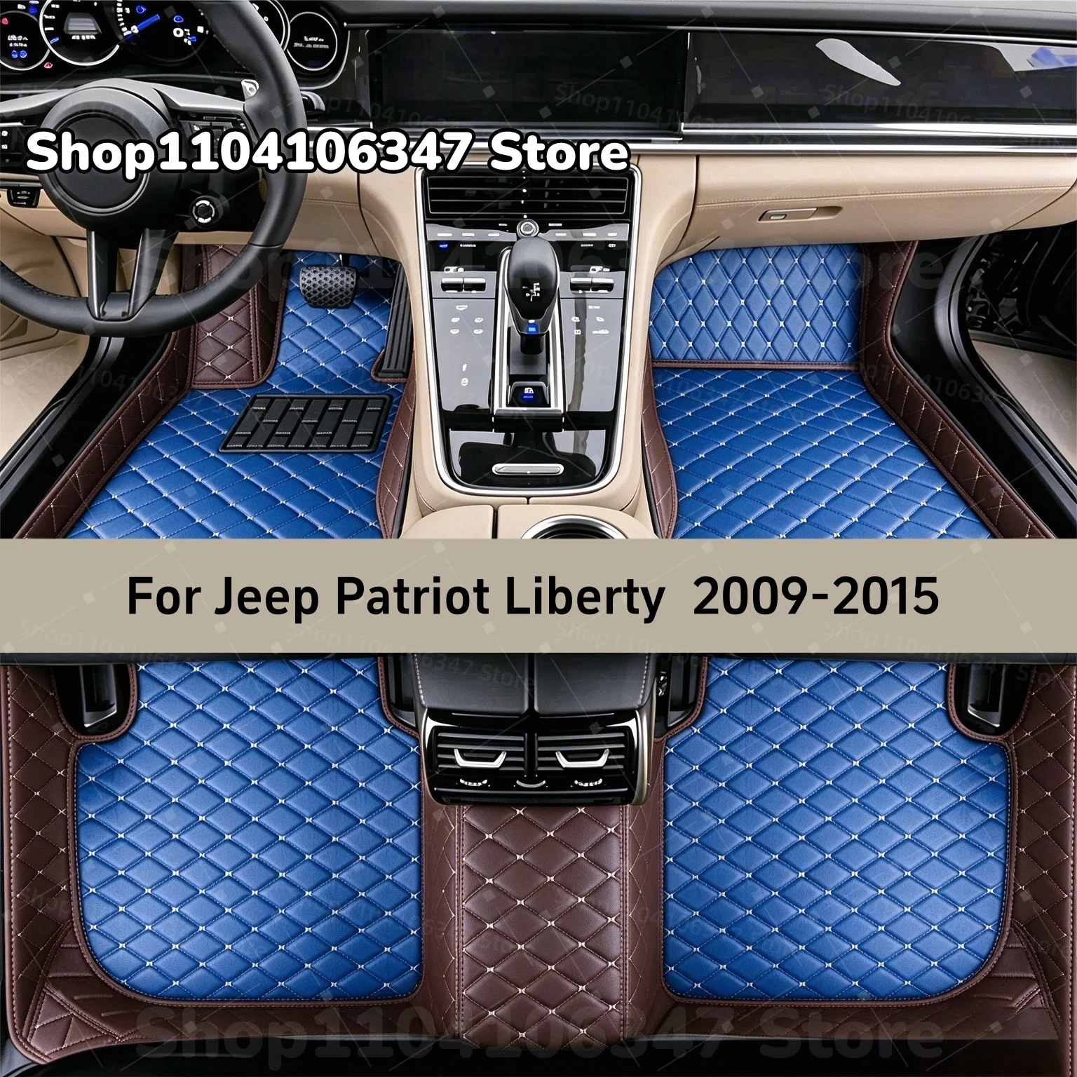 Car Floor Mats Fit For Jeep Patriot Liberty 2015 2014 2013 2012 2011 2010 2009 Custom Car Mat Auto Mats Carpets