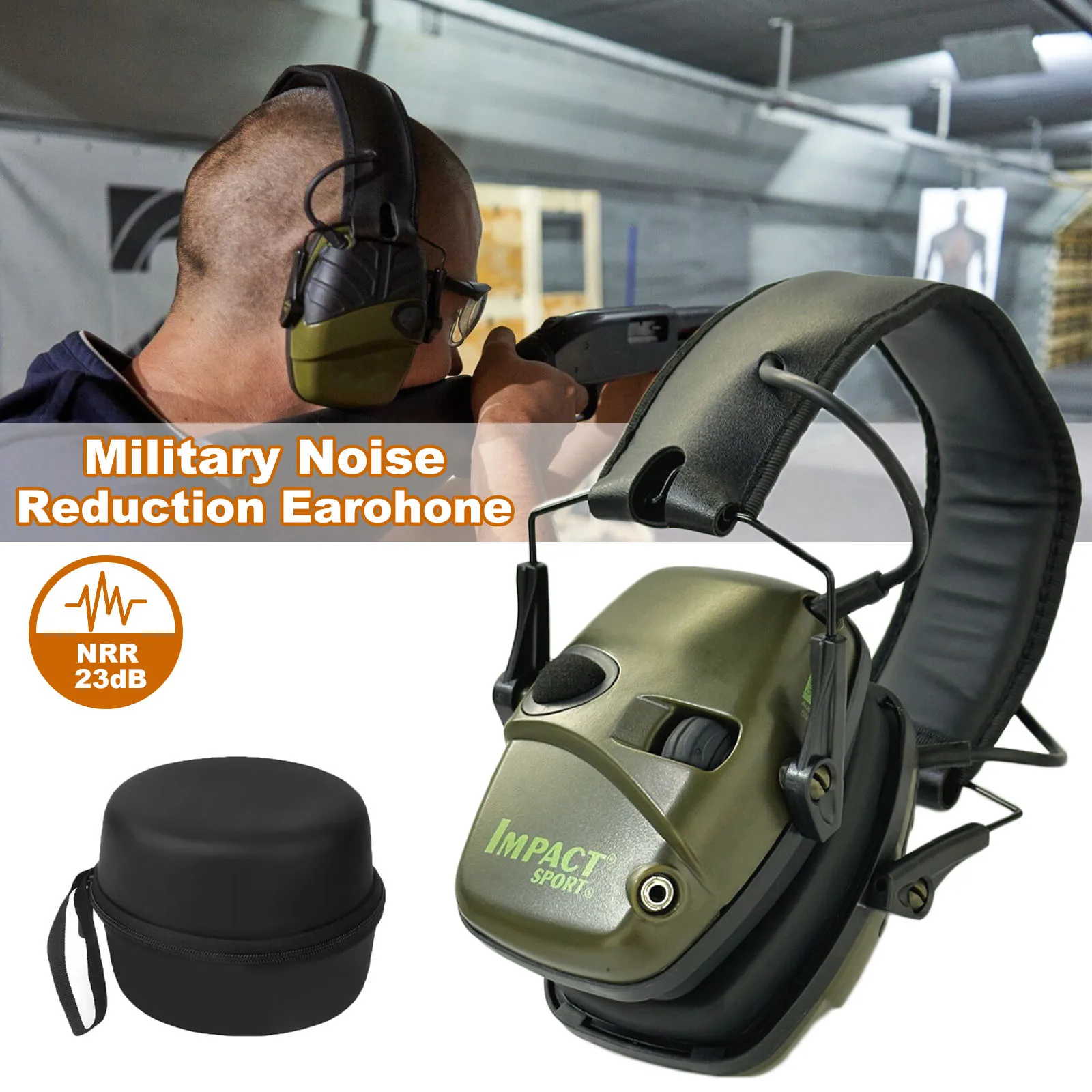 New Shooting Headset Headphones for Hearing Protection Ear Protect Noise Reduction Active Hunting Tactical Earmuff