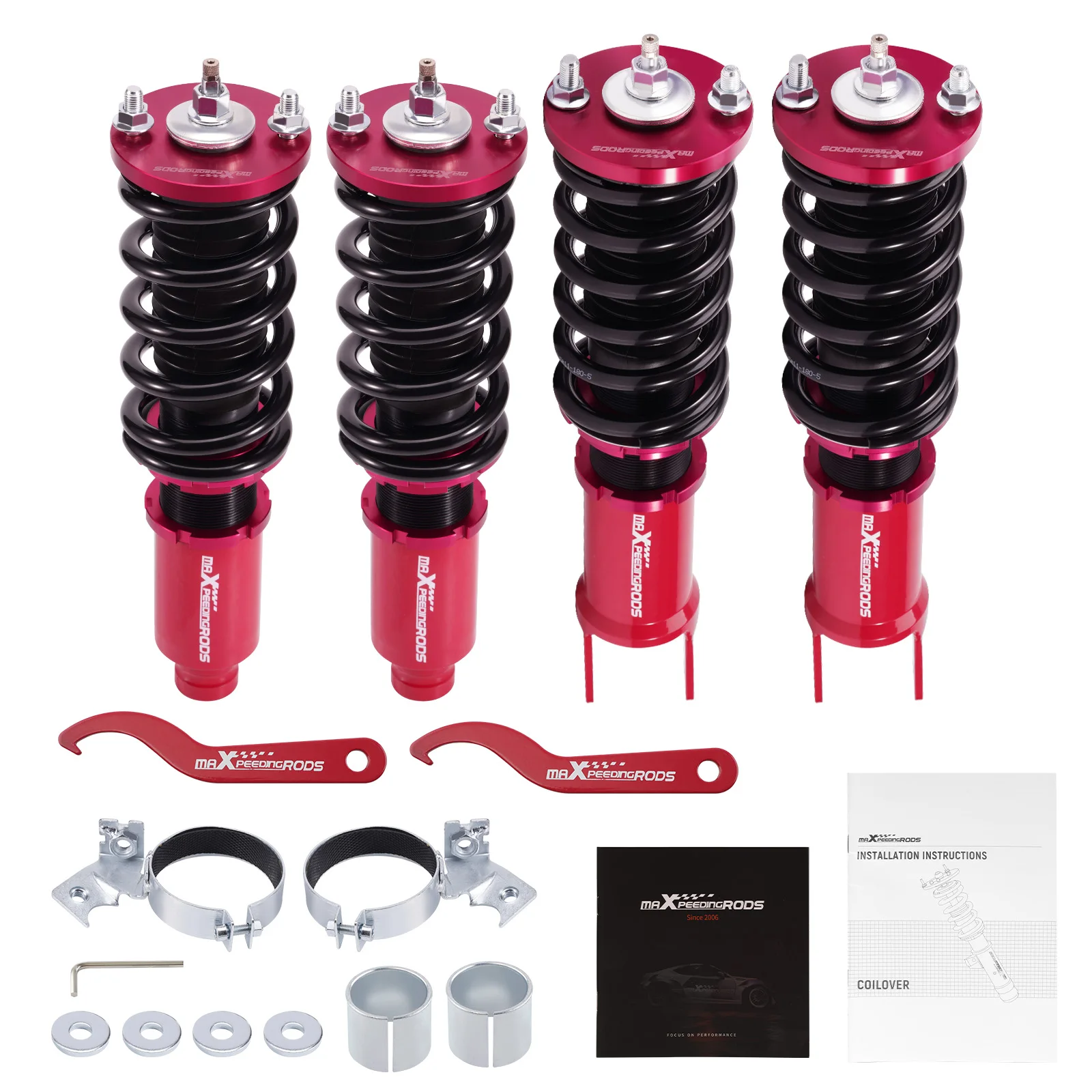 Coilovers 24 Click Damper Kit for Honda Civic 92-00 EG EJ EH Integra DC DB 94-01 Spring Struts Suspension Shock Absorber Struts