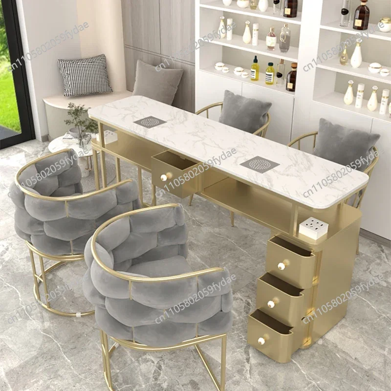 Stand Rest Nail Table Workstation Desk Nordic Nail Table Cabinets Powder Tavolo Unghie Professionale Manicure Furniture
