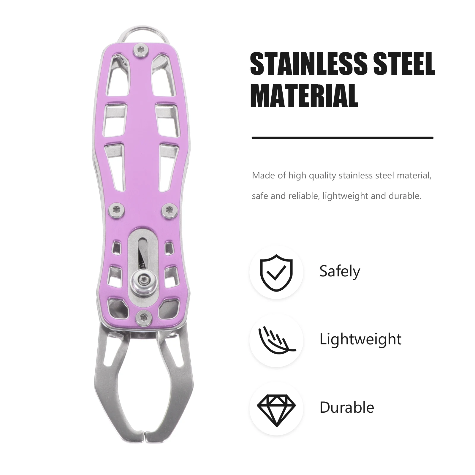 

Fish Gripper Portable Multi use Fishing Grabber Tool Multi Use Fishing Grabber Metal Fish Gripper Wide Opening