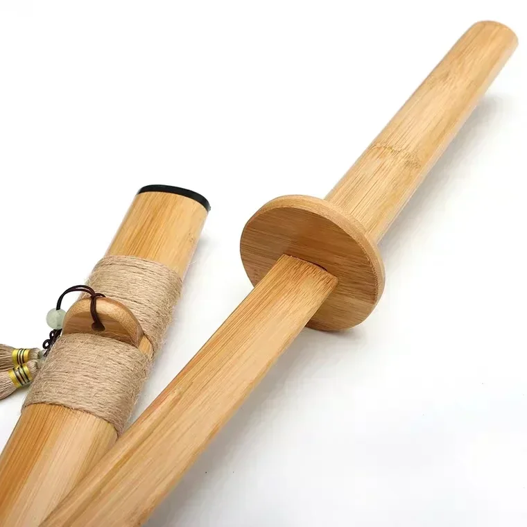 Iaido Bamboo Sword Katana Samurai Sword Japanese Kendo Skills Training Stage Performance Props Costumes Accessories