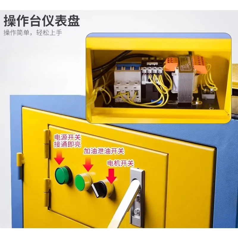 Multi functional hydraulic processing machine, three in one punching machine, chamfering and bending machine
