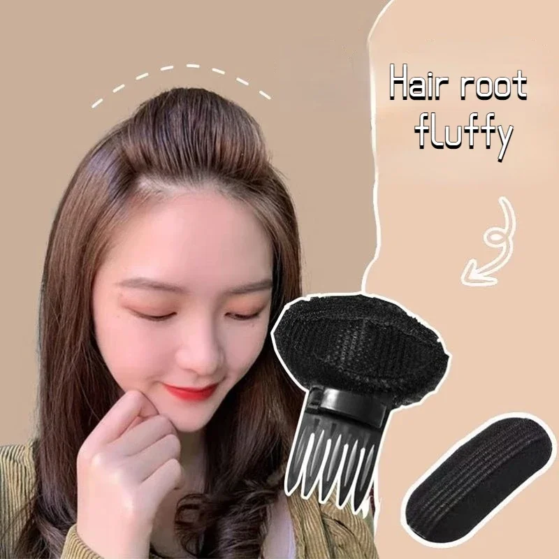 Hair Fluffy Clip Increased Hair Root Bangs Sponge Pad Hair Base Bump Volume Hairs Puff Paste Insert Comb Styling Accessories 1pc