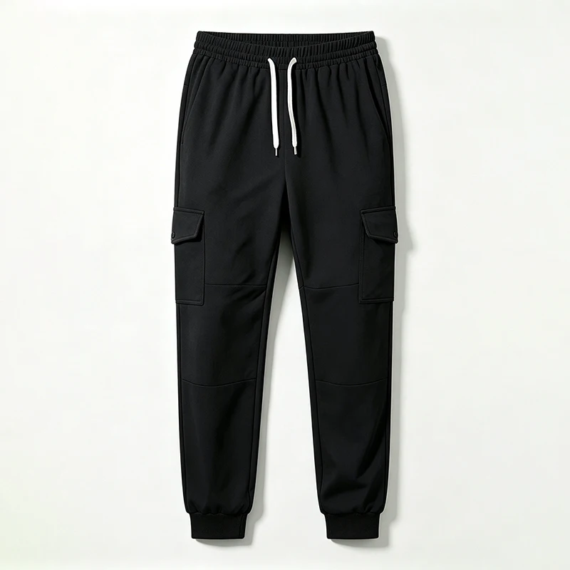 Men's Cargo Joggers Loose Fit Elastic Waist Multi Pockets Tapered Athletic Pants for Running Workout Casual Daily Sports Wear view 4
