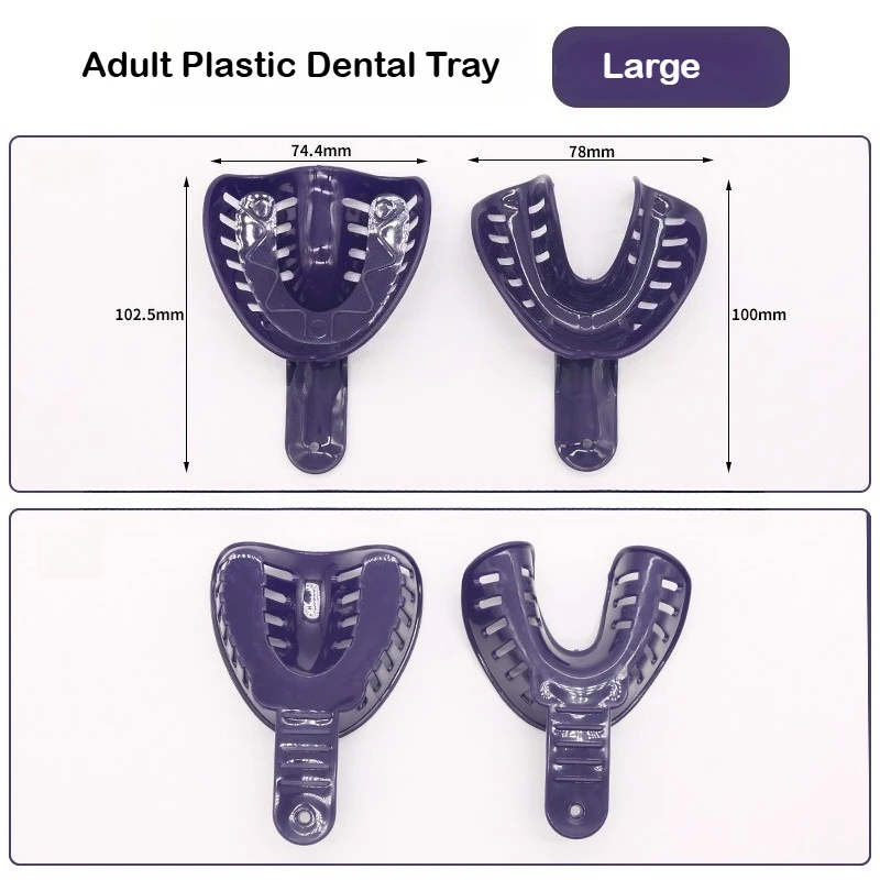 50 Pairs Dental Impression Trays - Autoclavable Plastic Teeth Holders for Adults & Children | Dentistry Tools image 3