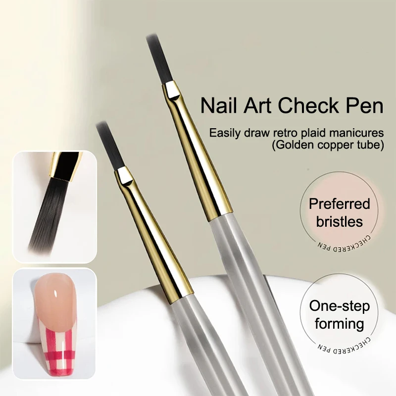 Z. Nail Art Brush Multifunctional Stripe Liner Brushes Modeling Water Ripple DIY Design Hard Bristle Brush Nail Art Tools