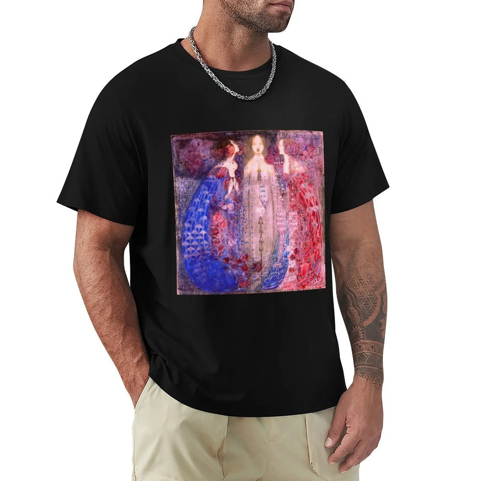 Margaret Macdonald Mackintosh The Three Perfumes T-Shirt man graphic t shirt T-Shirt