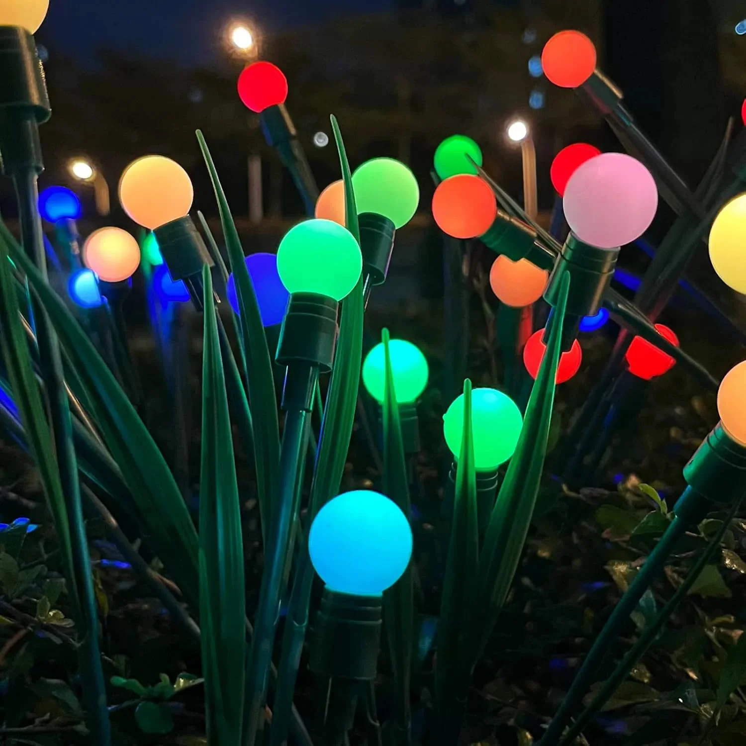

6/8/10L Solar Firefly Lights Waterproof Outdoor Garden Decoration Landscape Lights Lawn Lights Suitable for Festive Decoration.