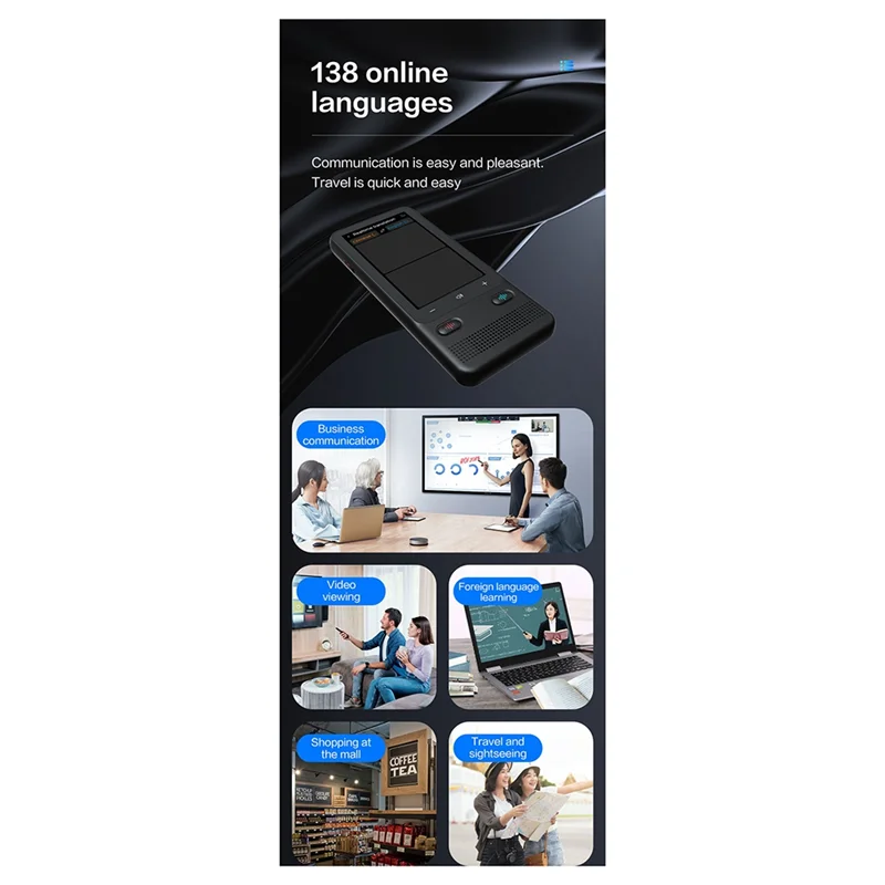 【NEW】New T18PRO Portable Audio Translator 138 Language Smart Translator Offline In Real Time Smart Voice AI Photo Translator