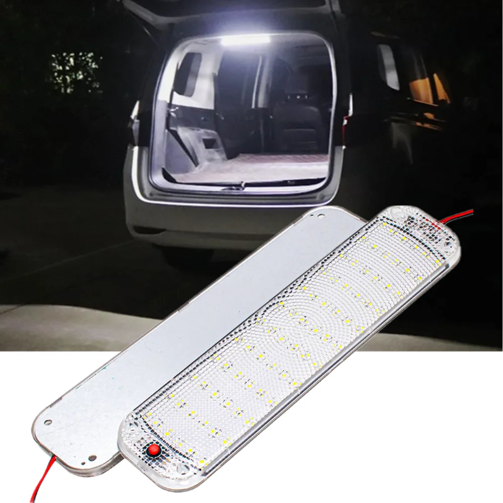 72LED Car Vehicle Interior Dome Roof Ceiling Reading Light Lamp 12V-80V LED Work Reading Light Car Roof Light Car Interior Light