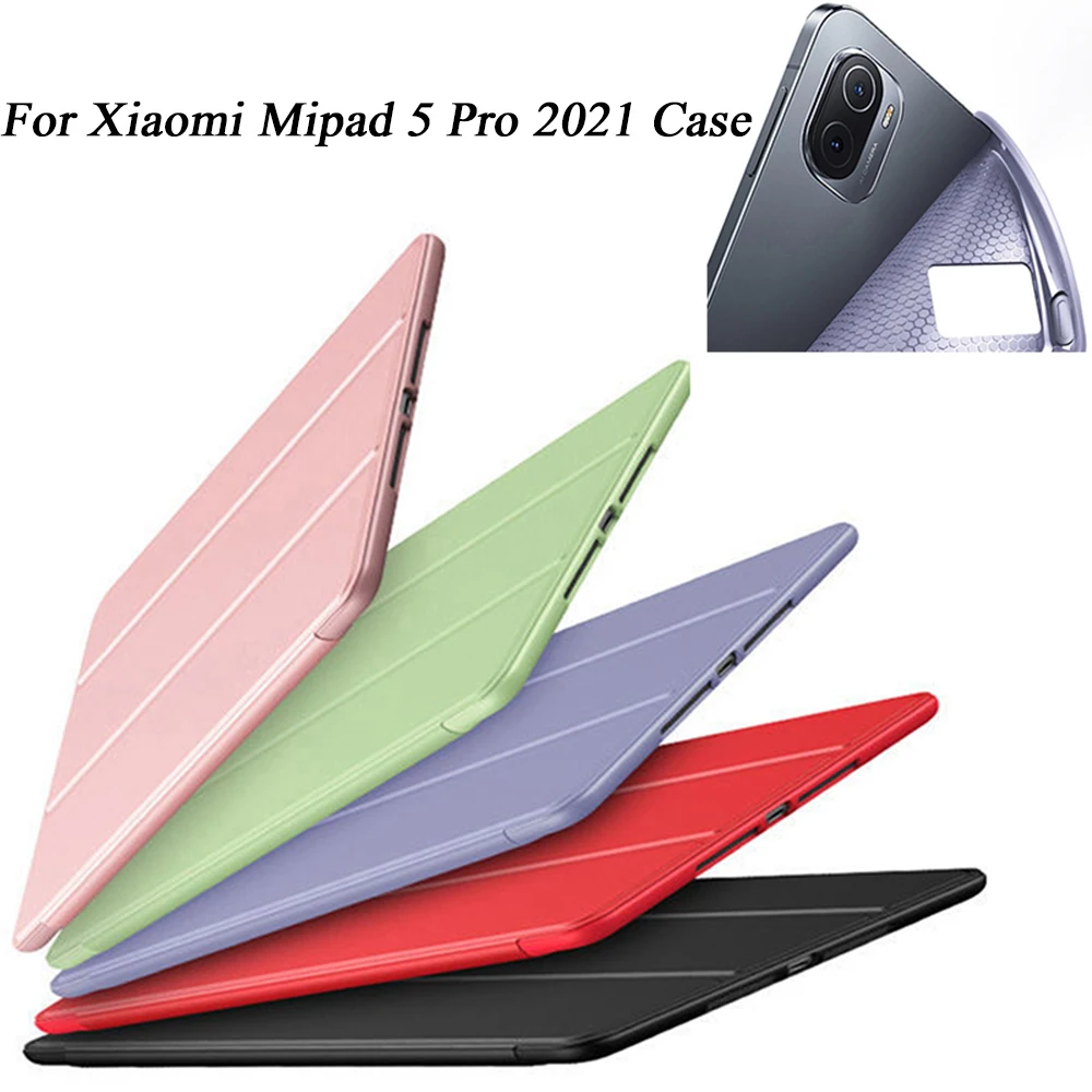 

2021 up to date For Xiaomi MiPad 5 Pro 2021 Case Tablet Cover for Mi Pad 5 pro New MI PAD 5 G 11 inch Cover PU Silica gel Shell