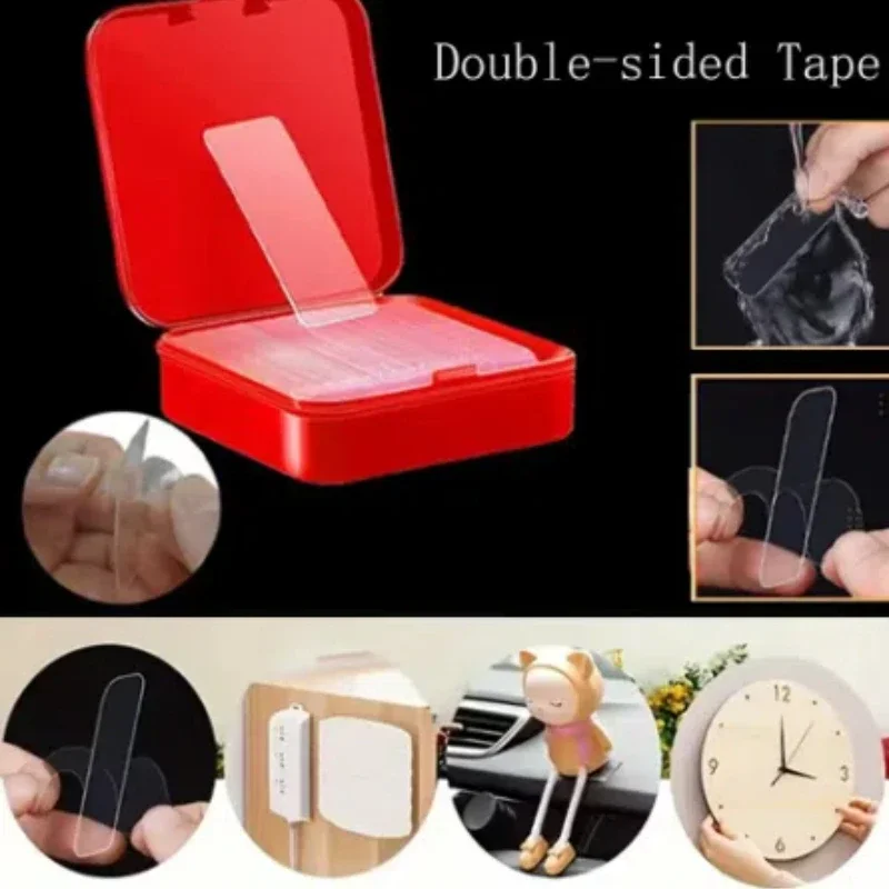Double-sided Tape Reusable Waterproof Wall Stickers No Residue Home Appliances Transparent Washable Tape for Home Decoration view 3