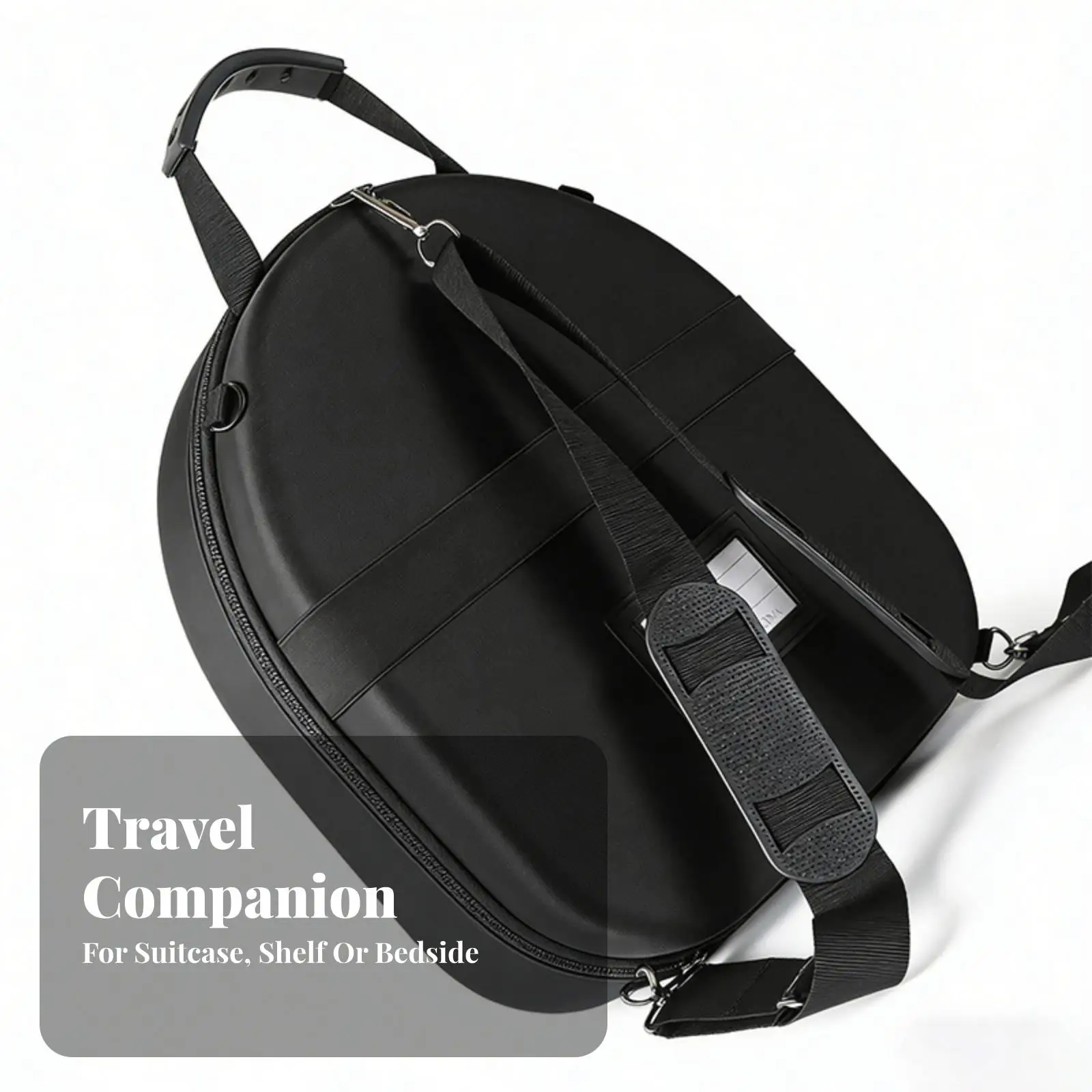 Portable Cowboy Hat Carrier Storage Case Polyester Shell with Shoulder Straps for Outdoor Use