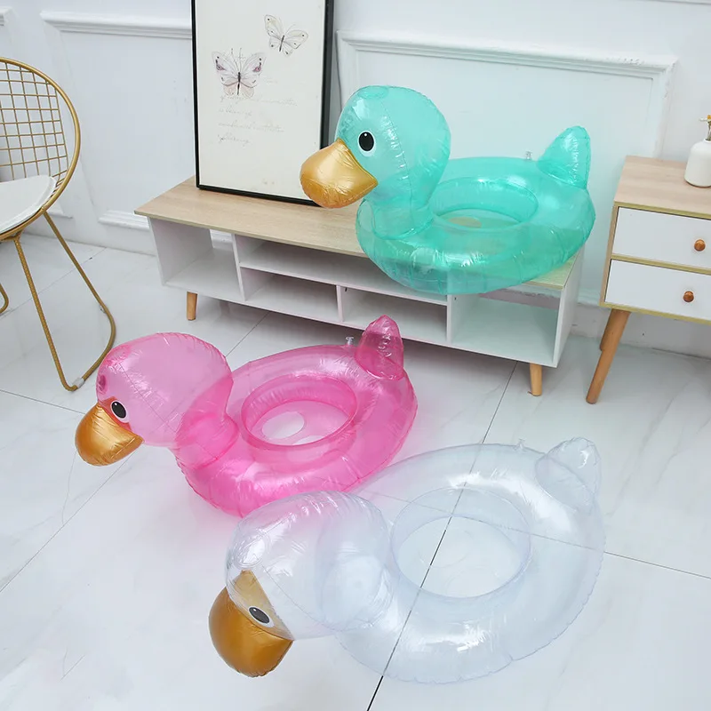 Baby Cute Duck Swimming Ring Inflatable Pool Floats Water Swim Seat Floating Rubber Ring Swimming Circle for Kids Children