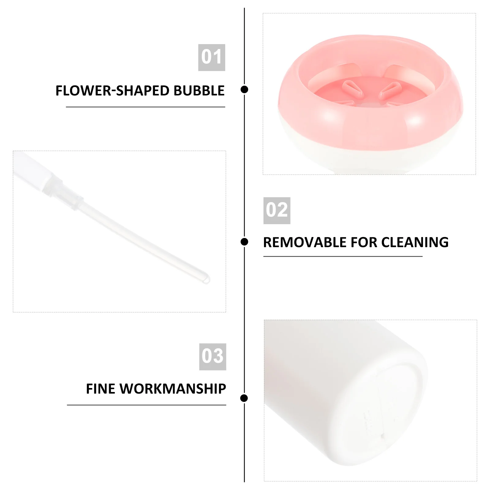 

2Pcs 300Ml Foaming Bottle Hand Soap Dispenser Flower Shape Bubble Making Bottle for Shower Gel Liquid Refill Travel Size