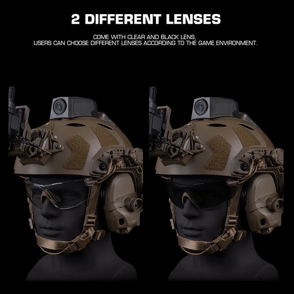Gafas tácticas polarizadas para Airsoft y ciclismo - protección casco - imagen 2