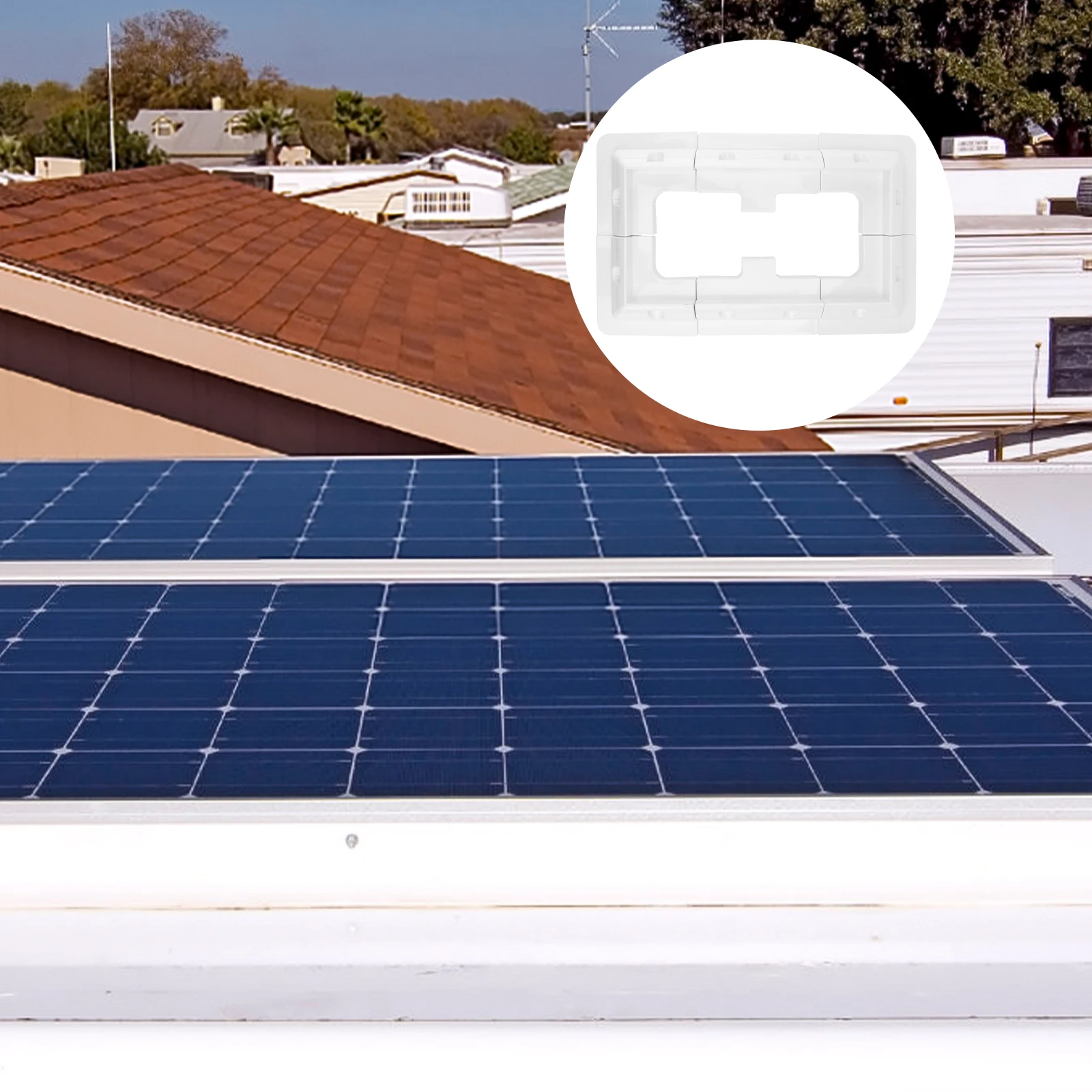 

1 set 1 Set Solar Panel Support Mounting Racks Roof Van Caravan Boat Yacht Rv Lorry Garage Shed Flat Surface Durable Waterproof