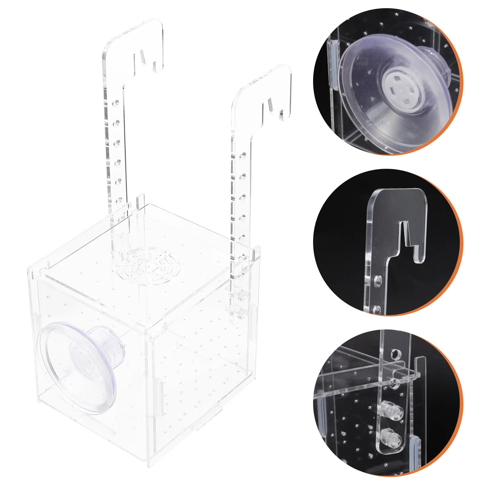 

Fish Isolation Breeding Box Transparent Acrylic Hanging Incubation Box Baby Fish Separator Aquarium Accessory Aquarium Accessory
