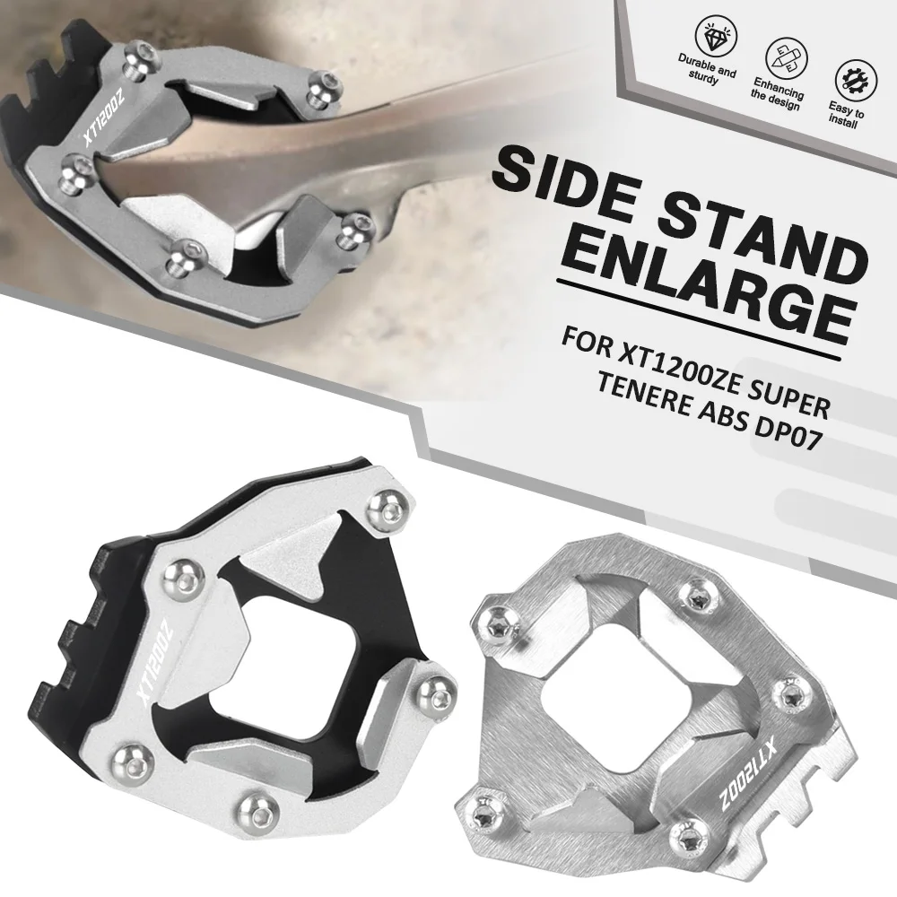 

FOR Yamaha XT1200ZE Super Tenere ABS Raid Edition XT1200Z Super tenere 2014-2023 Kickstand Foot Side Stand Extension Pad Plate