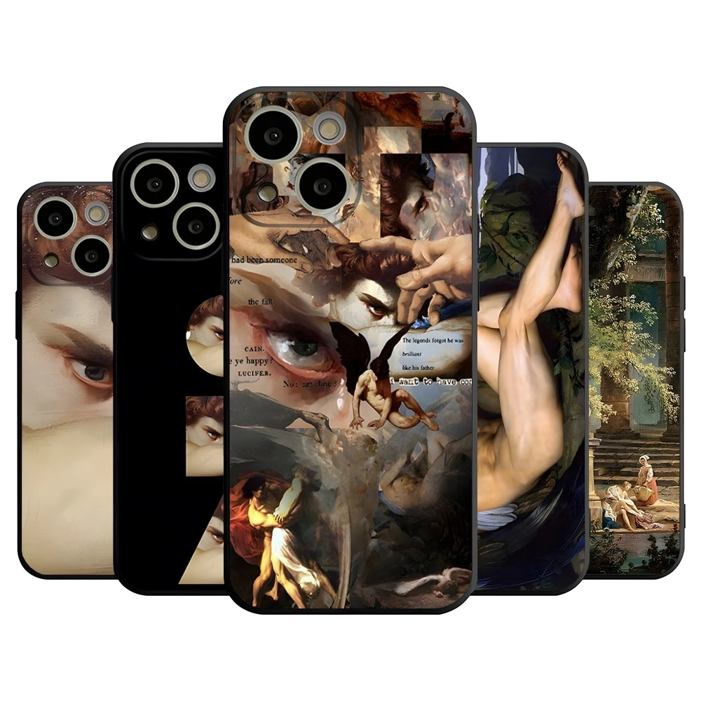 Fallen Angel Alexandre Cabanel Phone Case For 14 Pro Max For Apple Iphone 16 15 Po Max 12 Mini 11 13 Pro Xr X Xs 8 7 Plus Cover