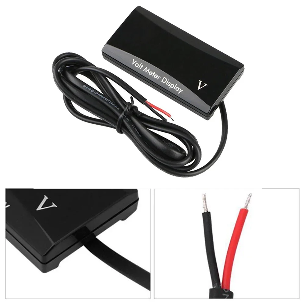 DC 8V-18V 0.56 inch LED Digital Waterproof Voltmeter Voltage Tester Detector Voltage Meter For Motorcycles Automobiles Battery