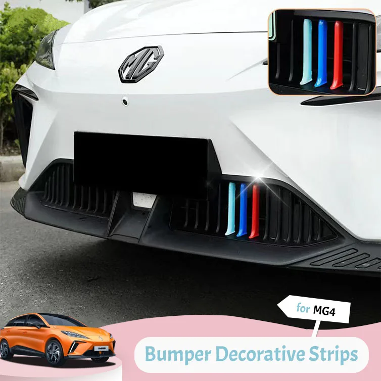 Mg4 Center Compartment Decorative Strips 3-Color Rods Mg4 Ev/mulan Exterior Decorative Strips Bumper Decorative Strips