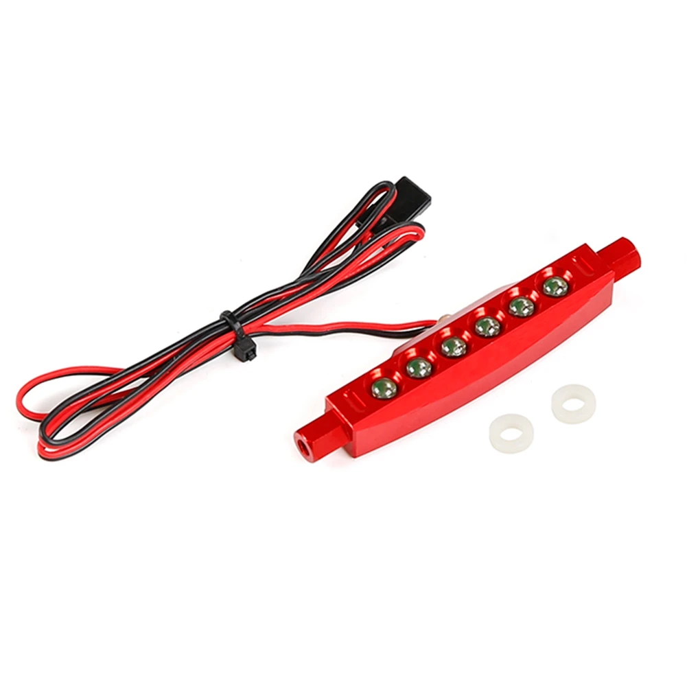 Nuovo per Baja CNC LED Fanale posteriore Lampada per 1/5 ROVAN KM Hpi Baja 5B Rc Parte di auto, Rosso