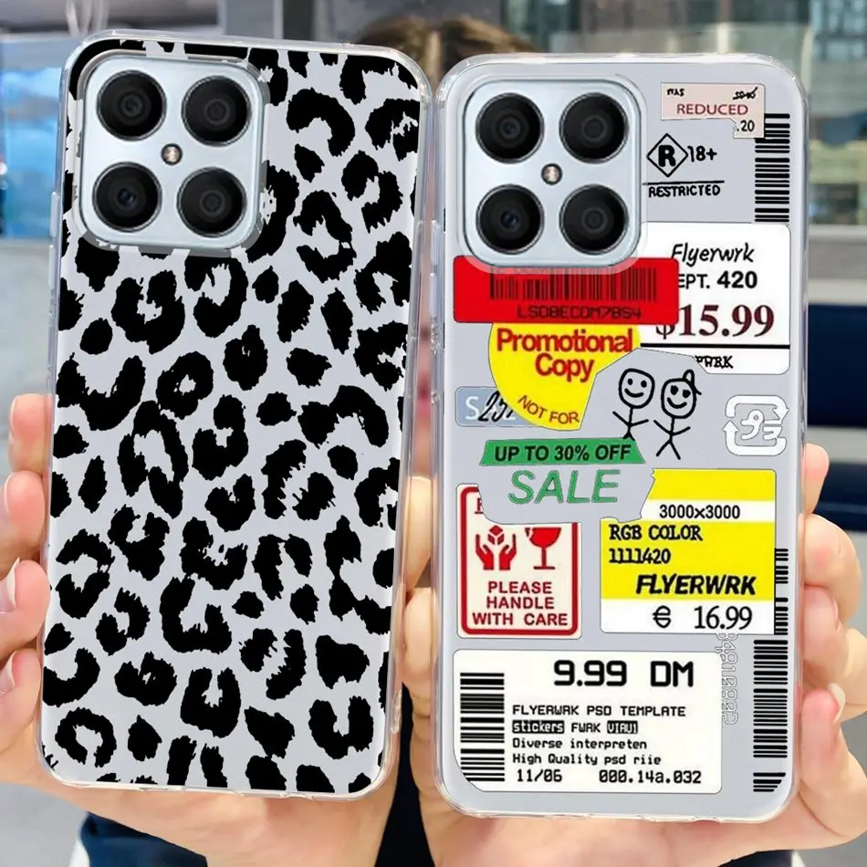 For Huawei X8 Case Fashion Flower Butterly Pattern Soft Silicone TPU Back Cover For Honor X8 4G TFY-LX1 TFY-LX2 TFY-LX3 HonorX8