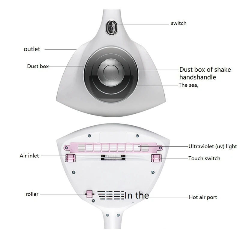 Imagem -06 - Aspiradores de Colchão Portátil Aspirador de Cama Sofá Cama Almofadas Colchão Pêlos de Cão e Gato 13kpa Plug Eua Melhores Ofertas