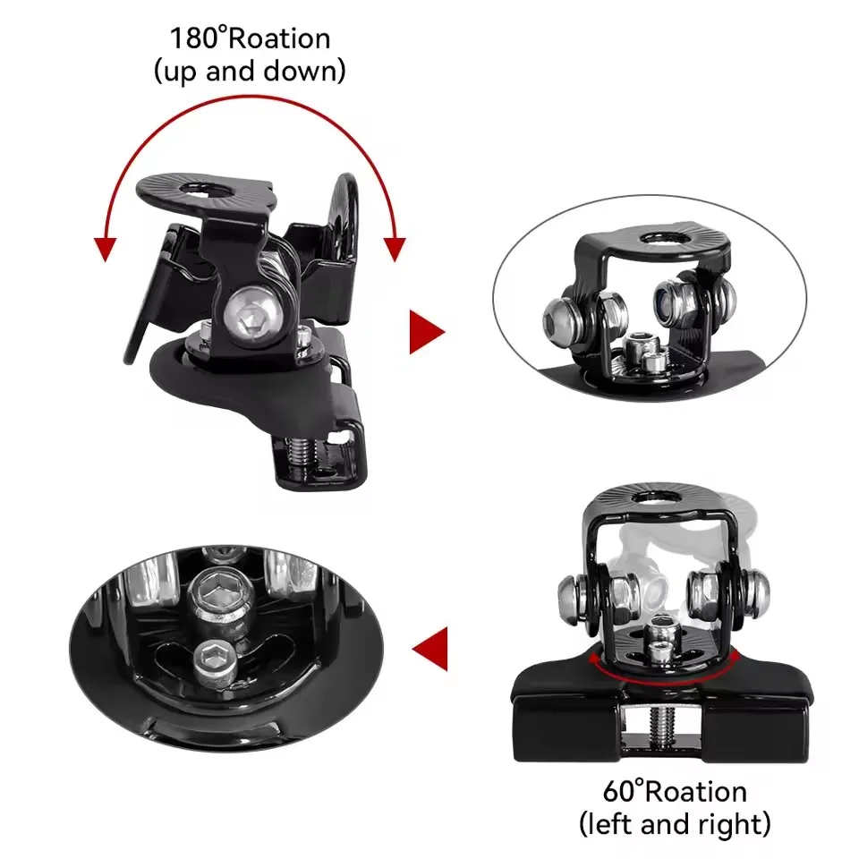 Car Engine Hood Spotlight Bracket Headlight Base Fixing Clip Bracket Off Road 4x4 Auto Accessories