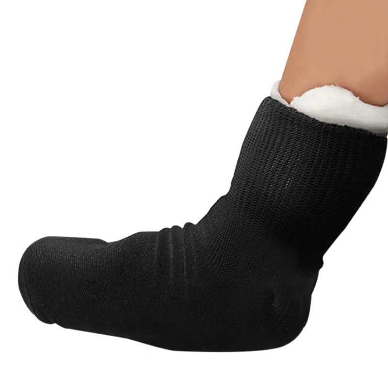 Large Plus Big Size Extra Wide Diabetic Socks Non-Binding Loose Top Non Slip Cotton Sock Men and Women,1 Pairs