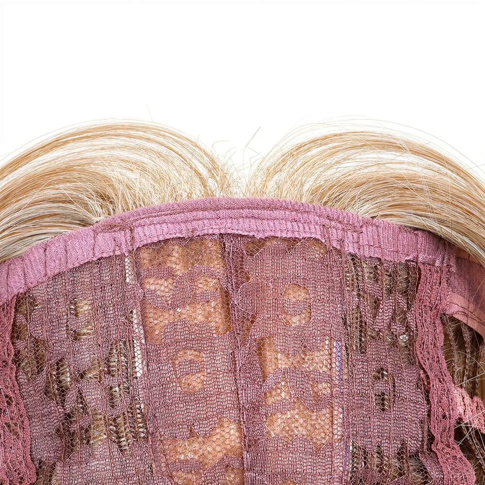 Women Short Bob Wig Middle Parting Synthetic Hair Heat Resistant Fiber Clavicle Length Hairpiece For Daily Cosplay Fashion