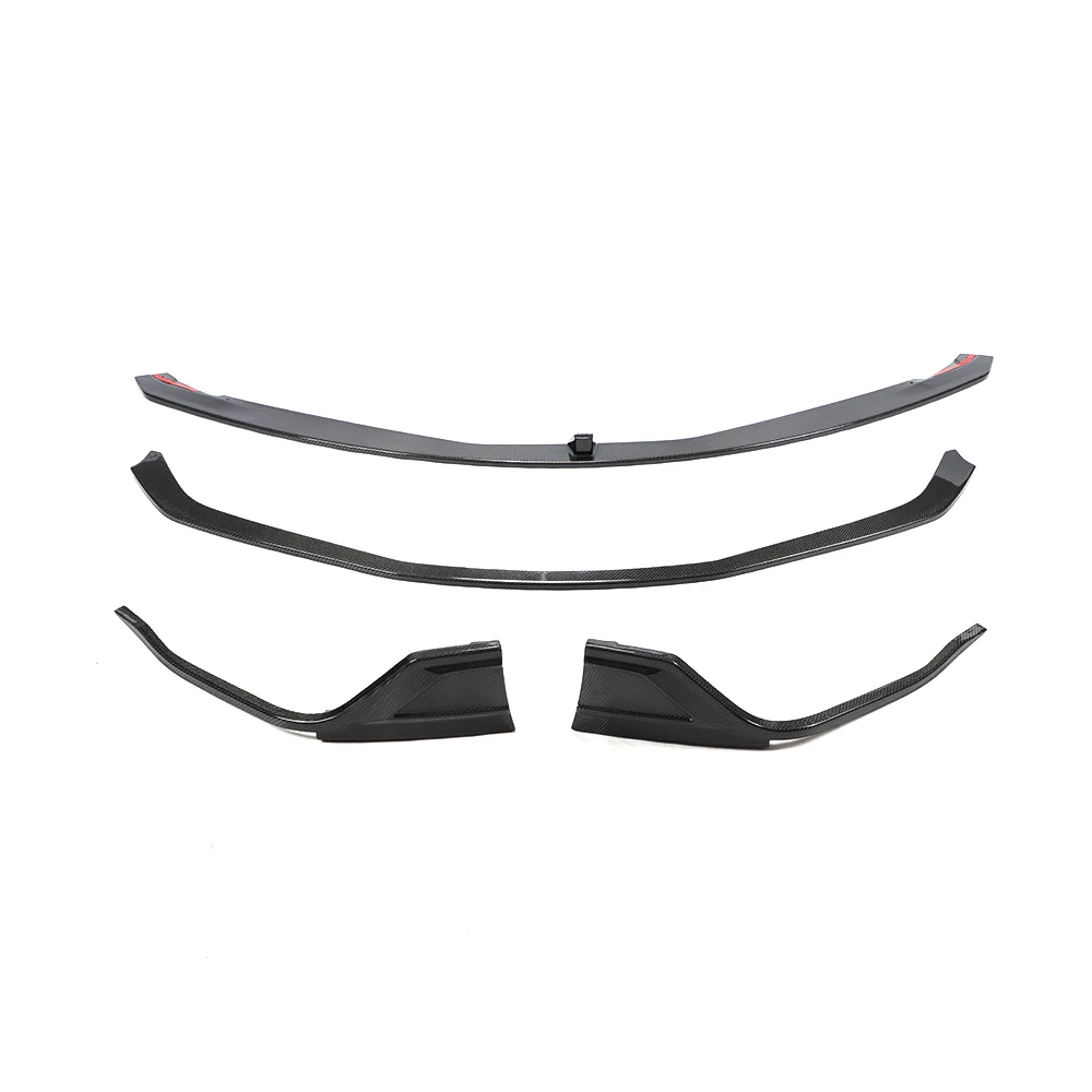 

New High Quality Luxury Real Carbon Fiber Car Body Kits Front Bumper Lip Spoiler for A90 for 2019-2020