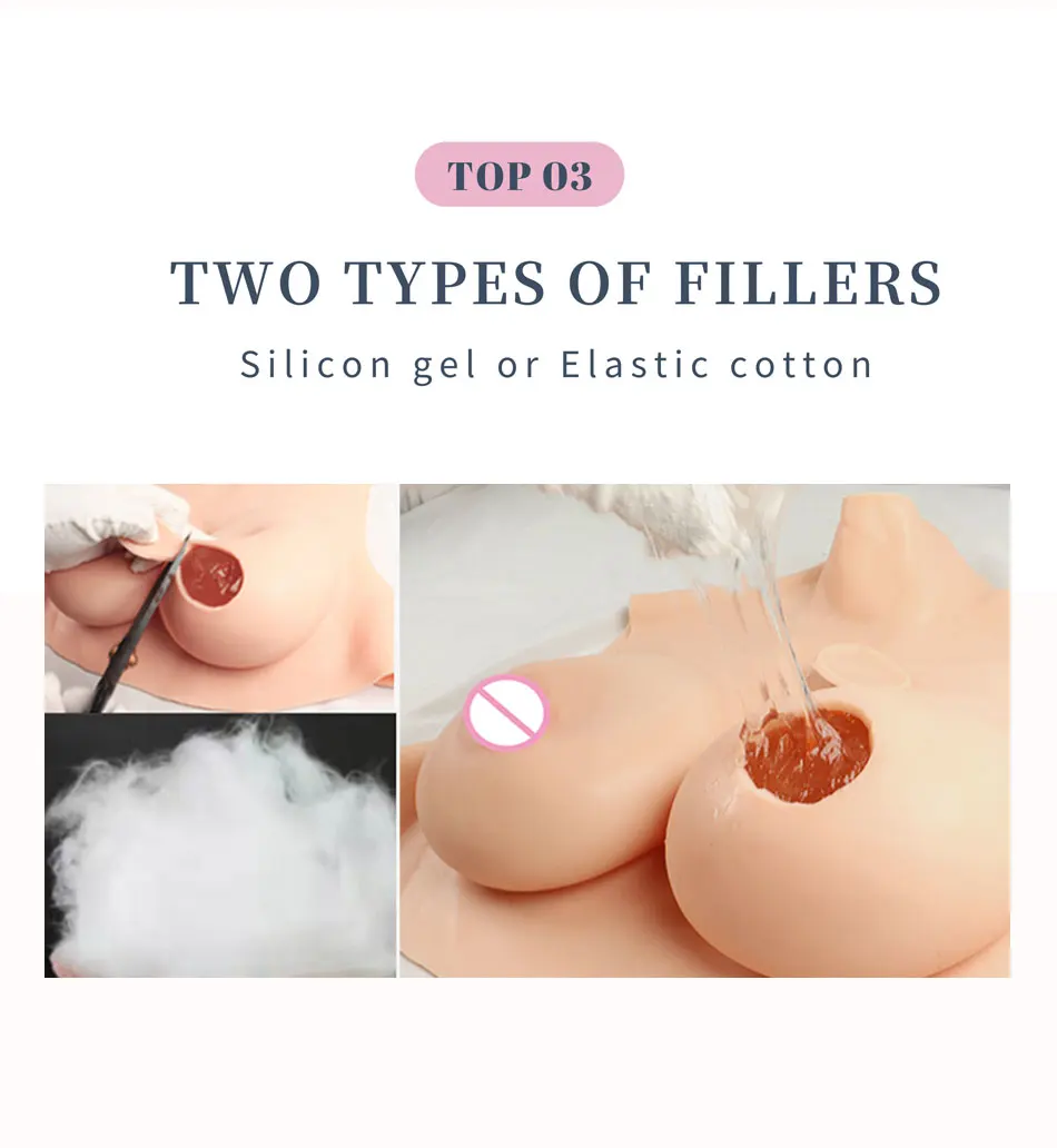 Realistic Silicone Tits Fake Breast Forms False Boobs DGH Cup for Crossdresser Shemale Transgenders Drag Queen Breastplate