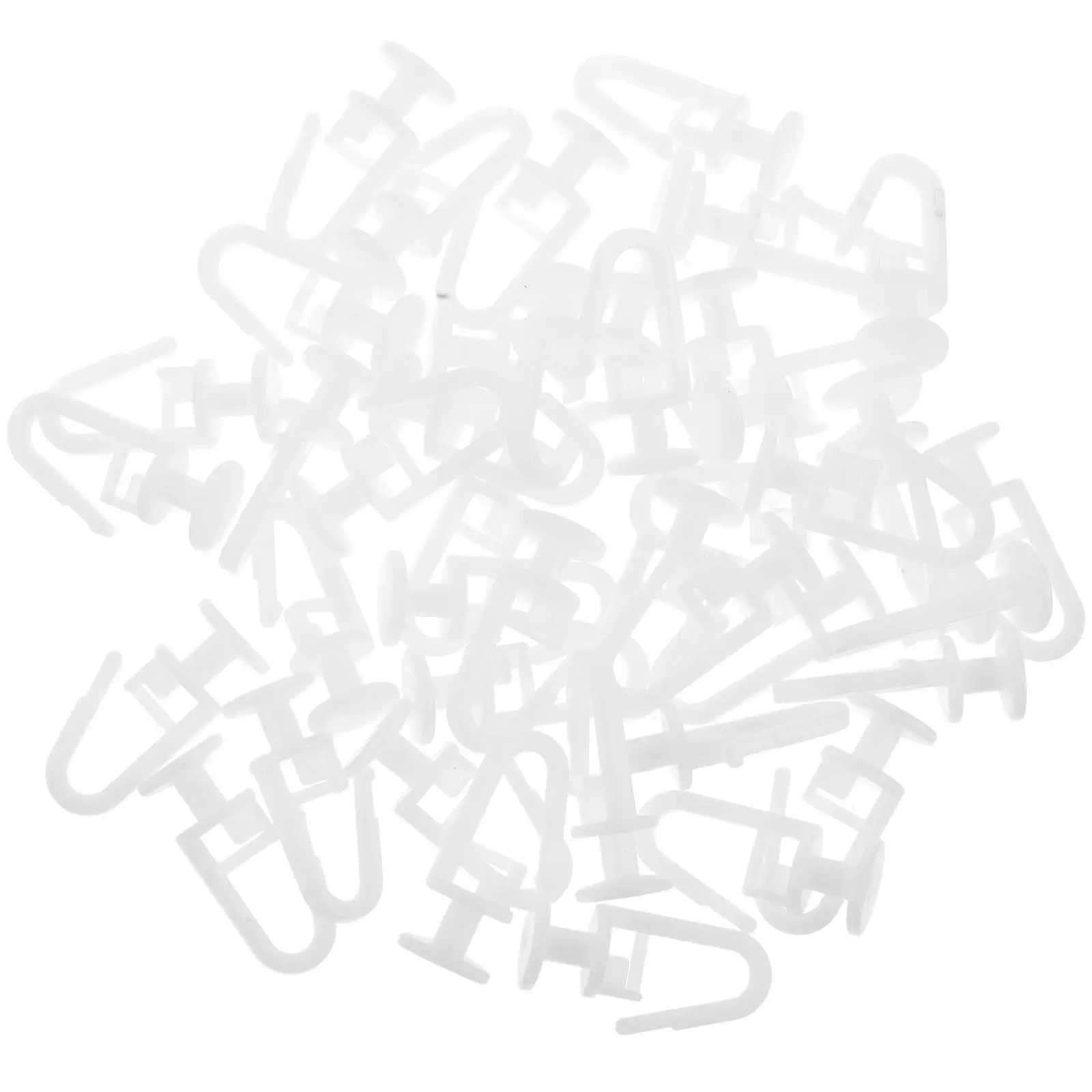 

50 Pcs Track Pulley Quiet Roller Curtain Track For Windows Hooks Sliding Smooth Material Versatile Home Window