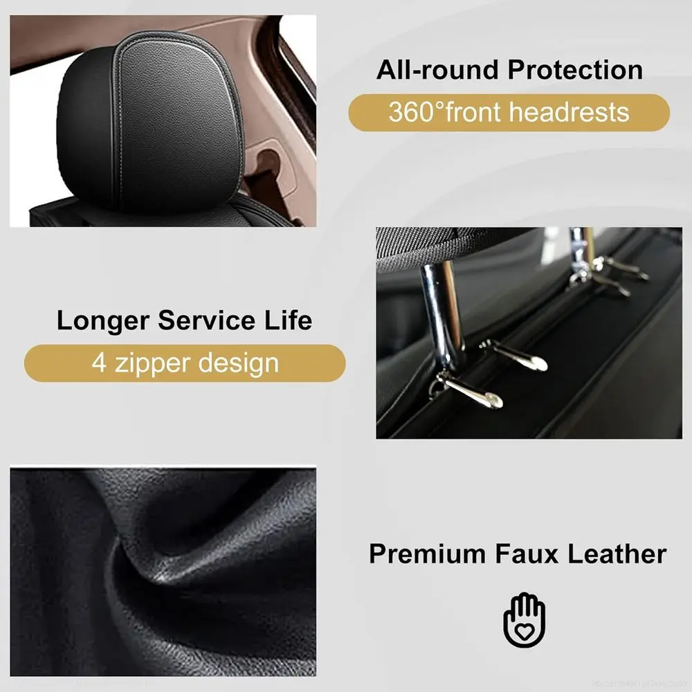 Car Seat Covers for 2016-2025 Lexus RX 350(Not Fit for RX 350L) Full Set Leather Custom Automotive Seat Covers Protector Fit for