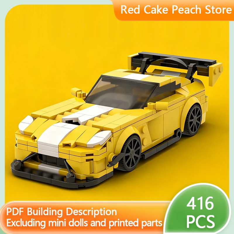 

Speed Racing Car Model MOC Building Bricks American Muscle Sports Car Modular Technology Children Holiday Gift Assemble Toy Suit