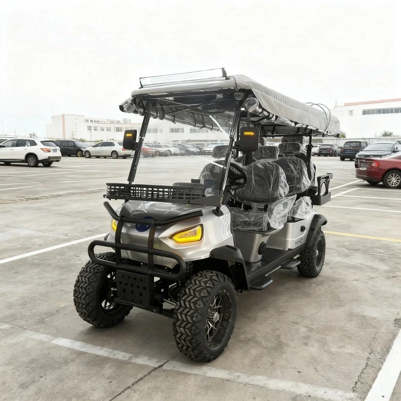 قماش فارغ لعلامتك التجارية - عربة جولف ذات علامة بيضاء، مثالية للتسويق والاستخدام الترويجي