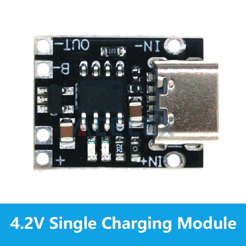 Tp4057 1a Lithium-Batterie-Lade platinen modul Polymerbatterie-Typ-C-Anschluss mit Schutz über tp4056