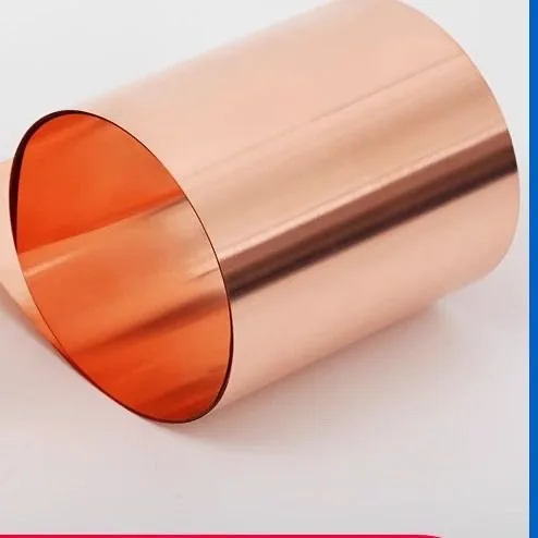 99.9% Pure Copper Cu Metal Sheet Foil Plate 200x1000mm Various Thickness Options 0.05mm to 1mm for Electronics And Crafting