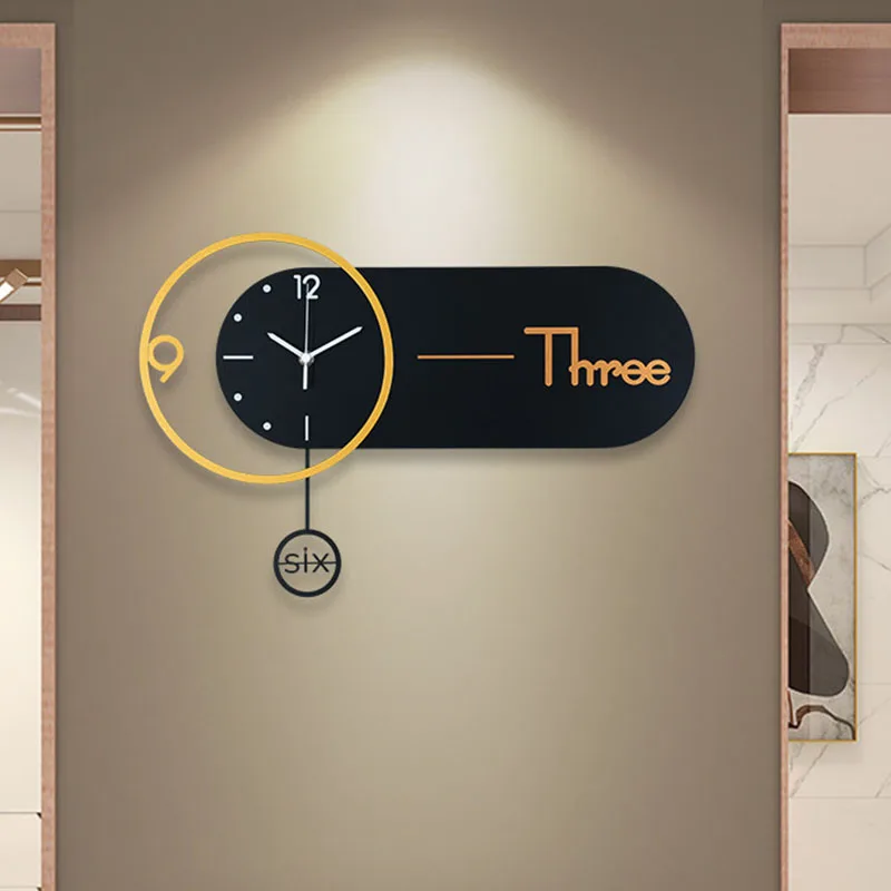 

Creative Fashion Wall Clocks Restaurant Design Digital Living Room Luxury Clock Wall Bedrooms Horloge Murale Room Decorations